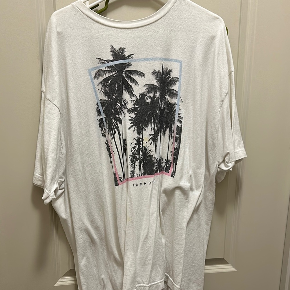 White Graphic Tee